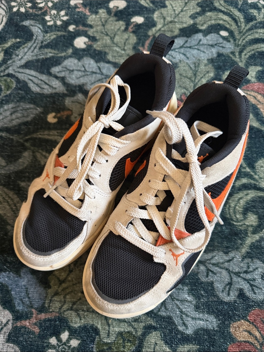 Nike Black, White and Orange Youth Sneakers